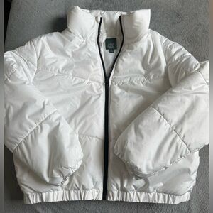 Wild Fable Bright White Puffer Jacket